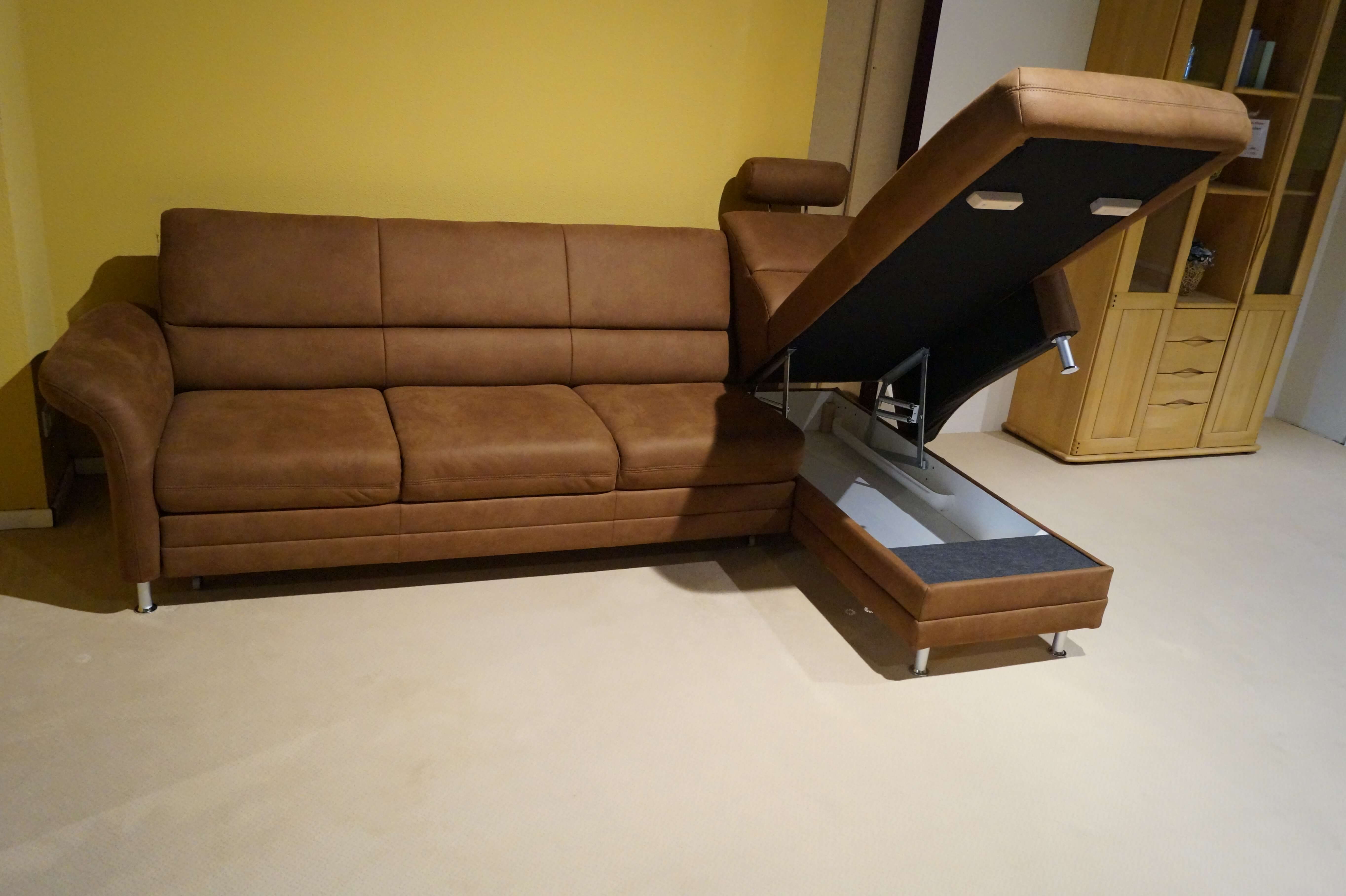 Zehdenick BELLUNO  - Ecksofa mit Bettkasten und Querschläfer