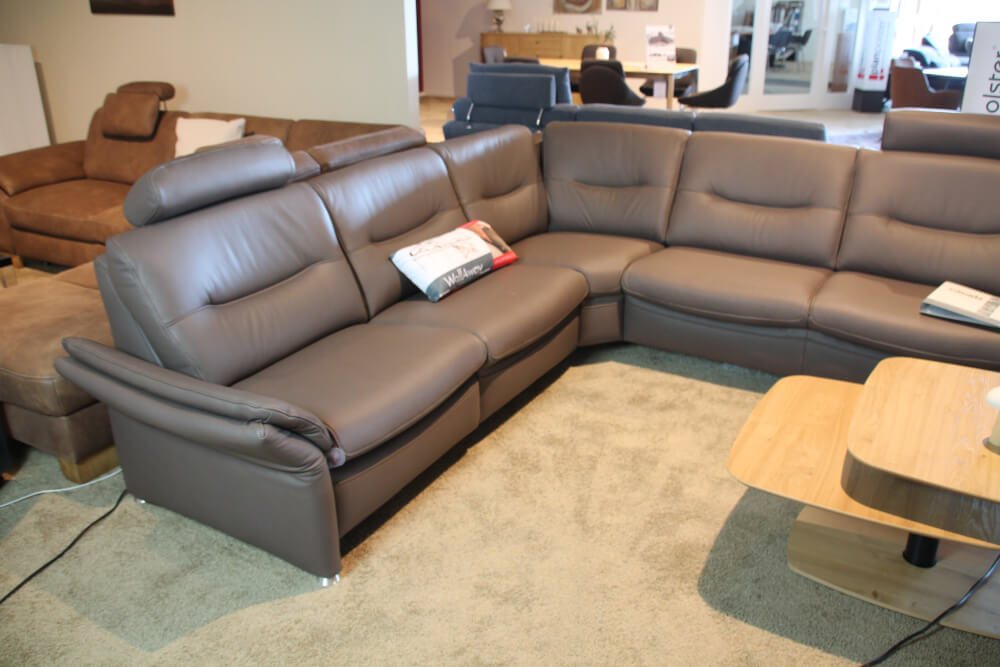 SF 1520 - Wohnlandschaft Leder mit Relaxfunktion motorisch von Hukla